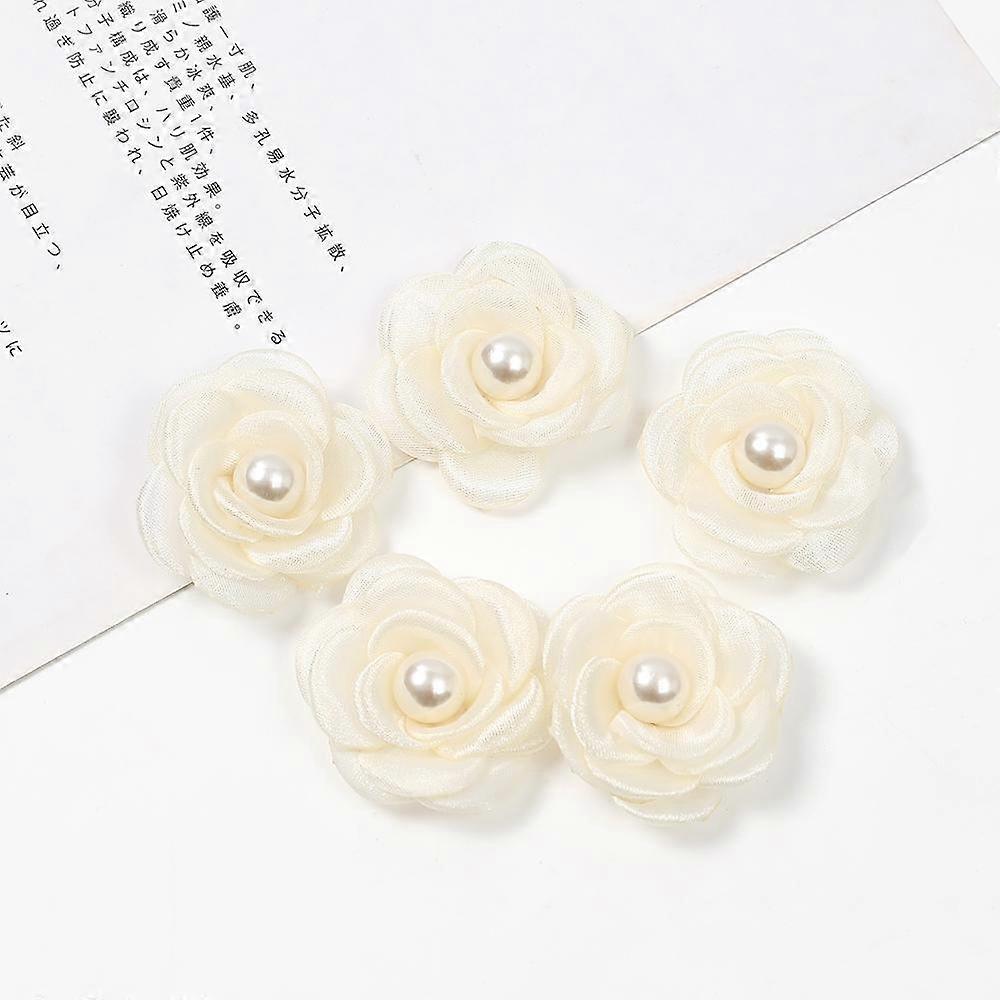 Flori artificiale cap cu mărgele Șifon Țesătură ac de păr Corsaj Rochie de mireasă Îmbrăcăminte Accesorii Flori de mătase