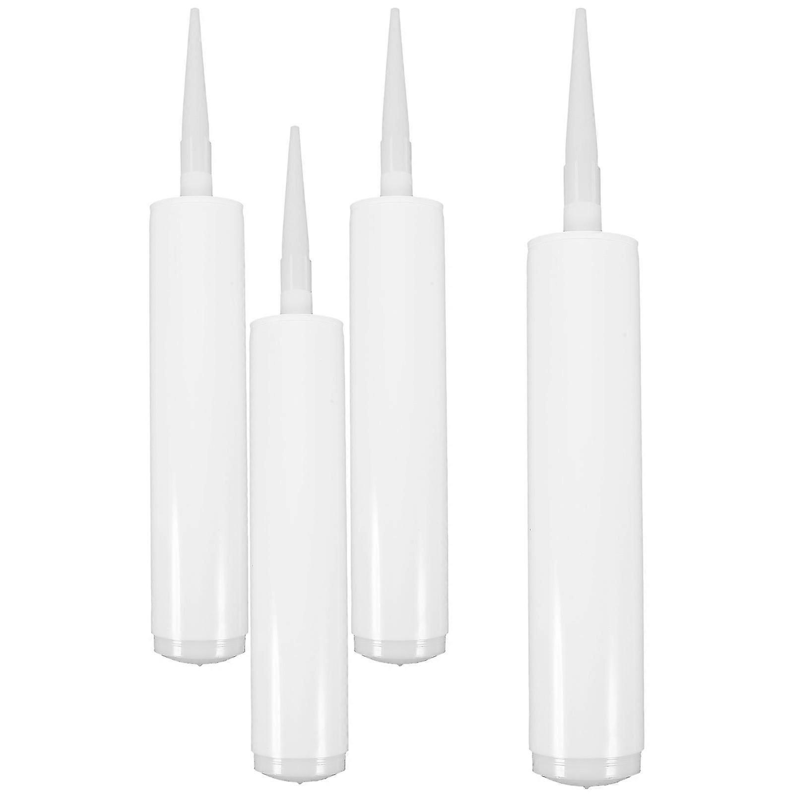 4pcs Caulk Tubes Sealant Tubes Empty Caulking Tubes Plastic Latex Caulk Tubes