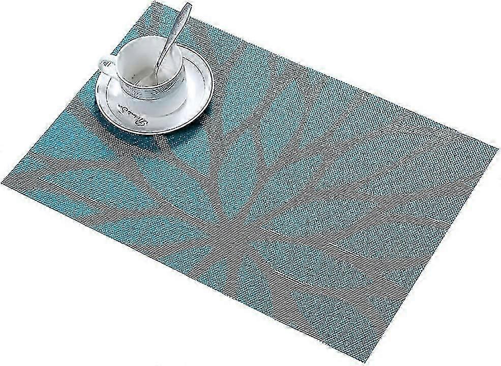 Set van 6 wasbare antislip placemats