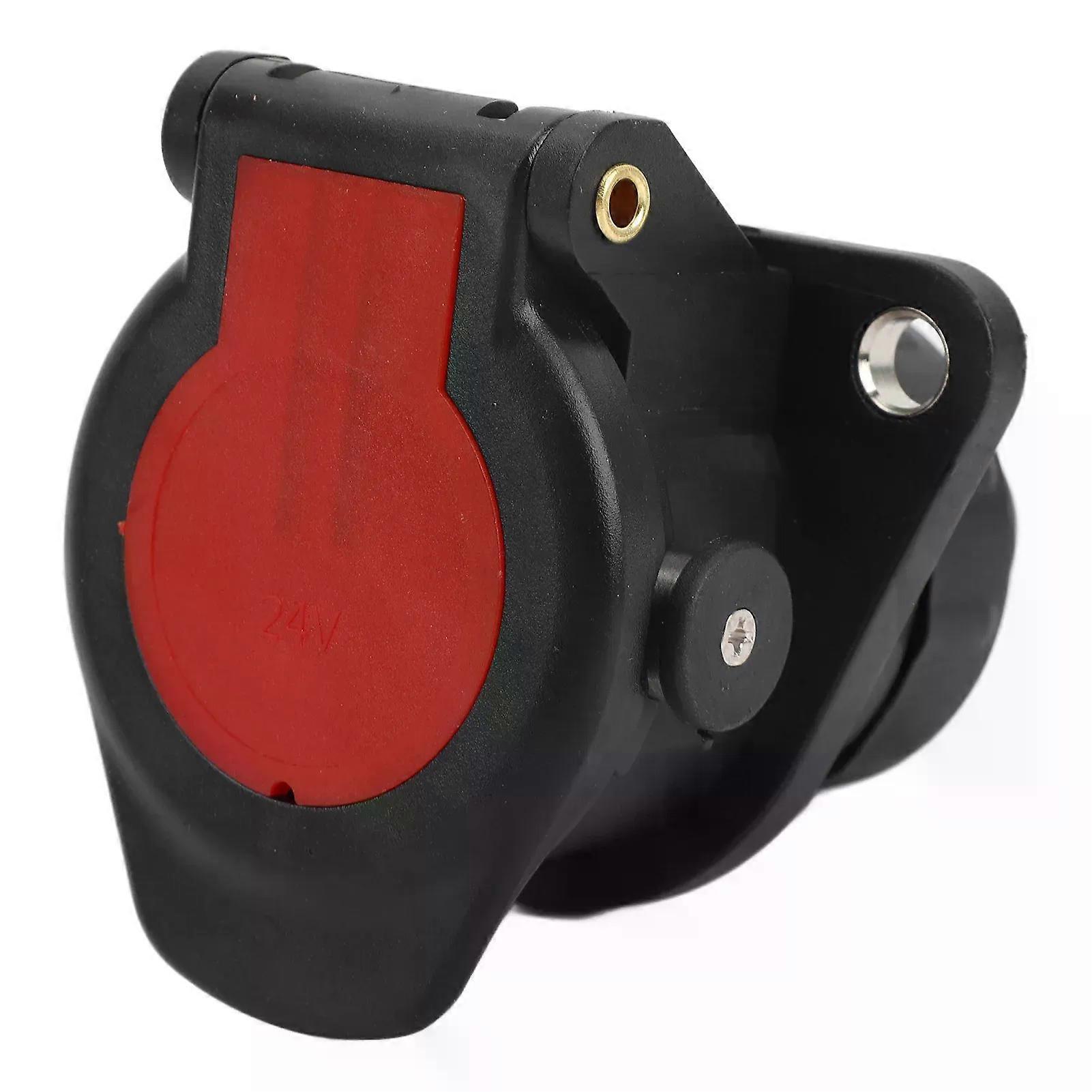 24V 15pin Trailer Connector Adapter Stable Performance for Boat RV Trailer Connector Socket Trailer Adapter Plug Socket