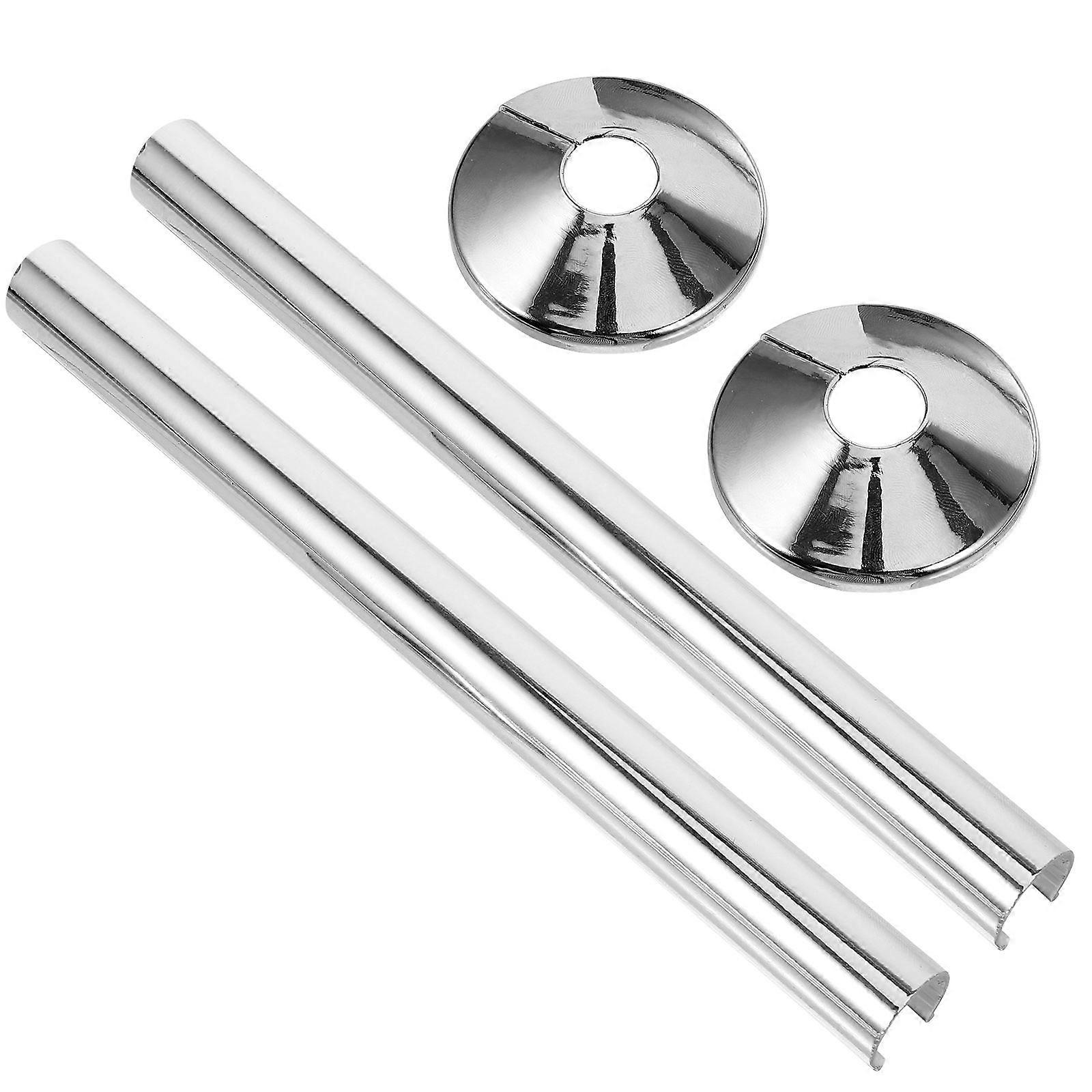 2 Sets  Pipe Cover Collar Water Pipe Cover Escutcheon Replacement Plate Accessory