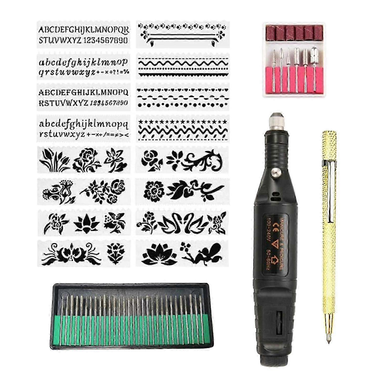 Variable Speed Mini Engraver Pen, Corded Engraving Tool for Polishing & DIY Crafts