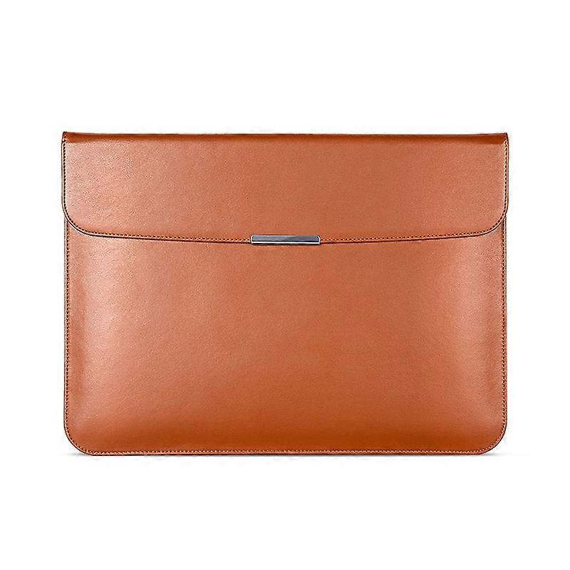 For 13.3 / 13.6 / 14 inch Laptop Ultra-thin Leather Laptop Sleeve ...