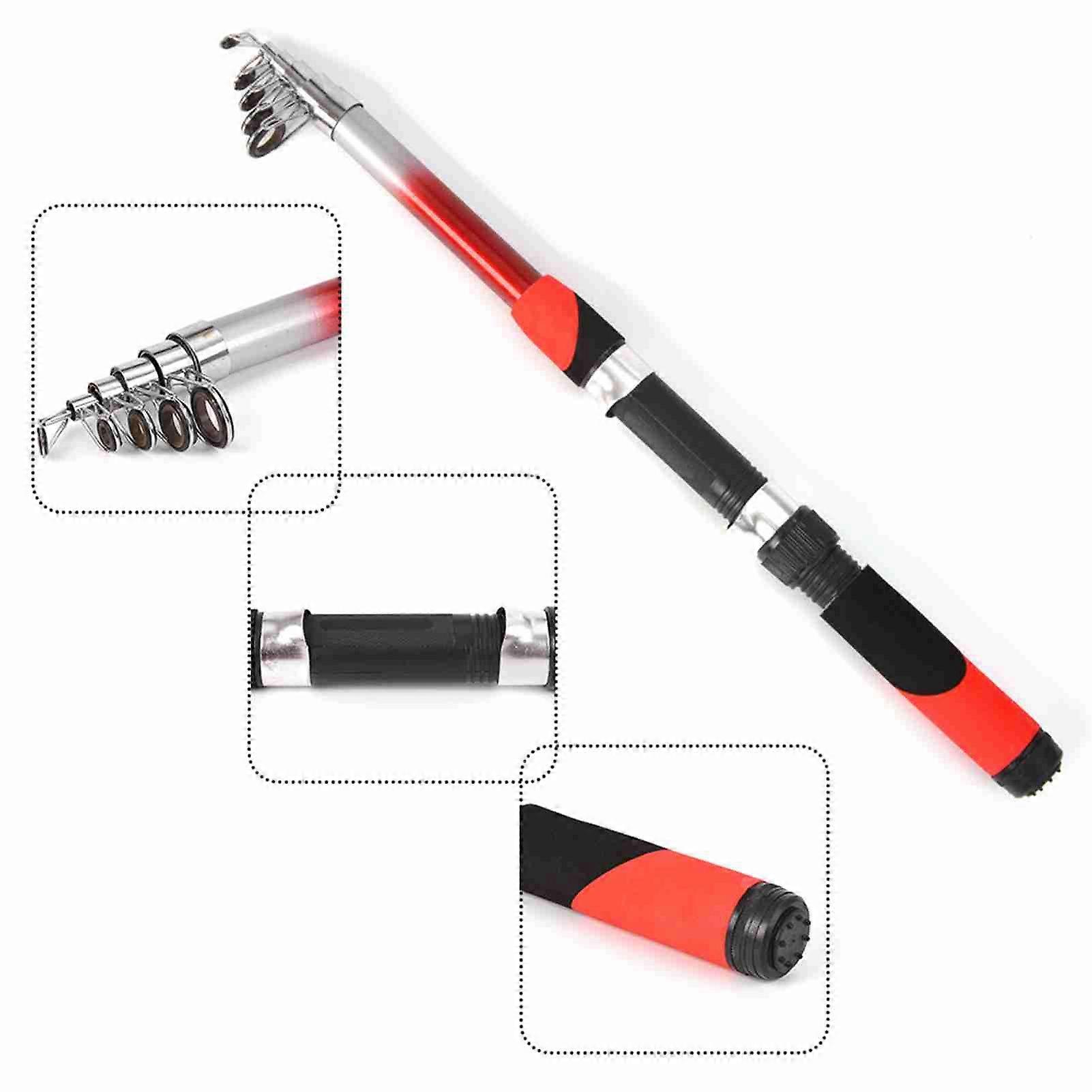 Complete Fishing Gear Kit: Fiberglass Telescopic Fishing Rod and Interchangeable Reel