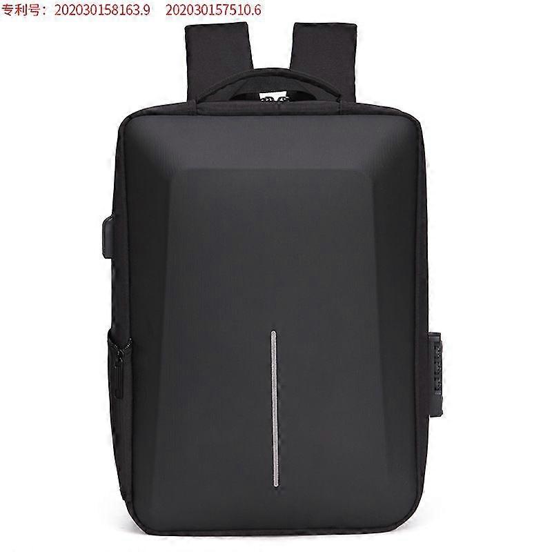 Herr Reflekterande Strip Multifunktionell Anti Theft Ryggsäck 15,6 Tums Bärbar Dator Bärbar Dator USB Resväska Ryggsäck Skolväska För Man