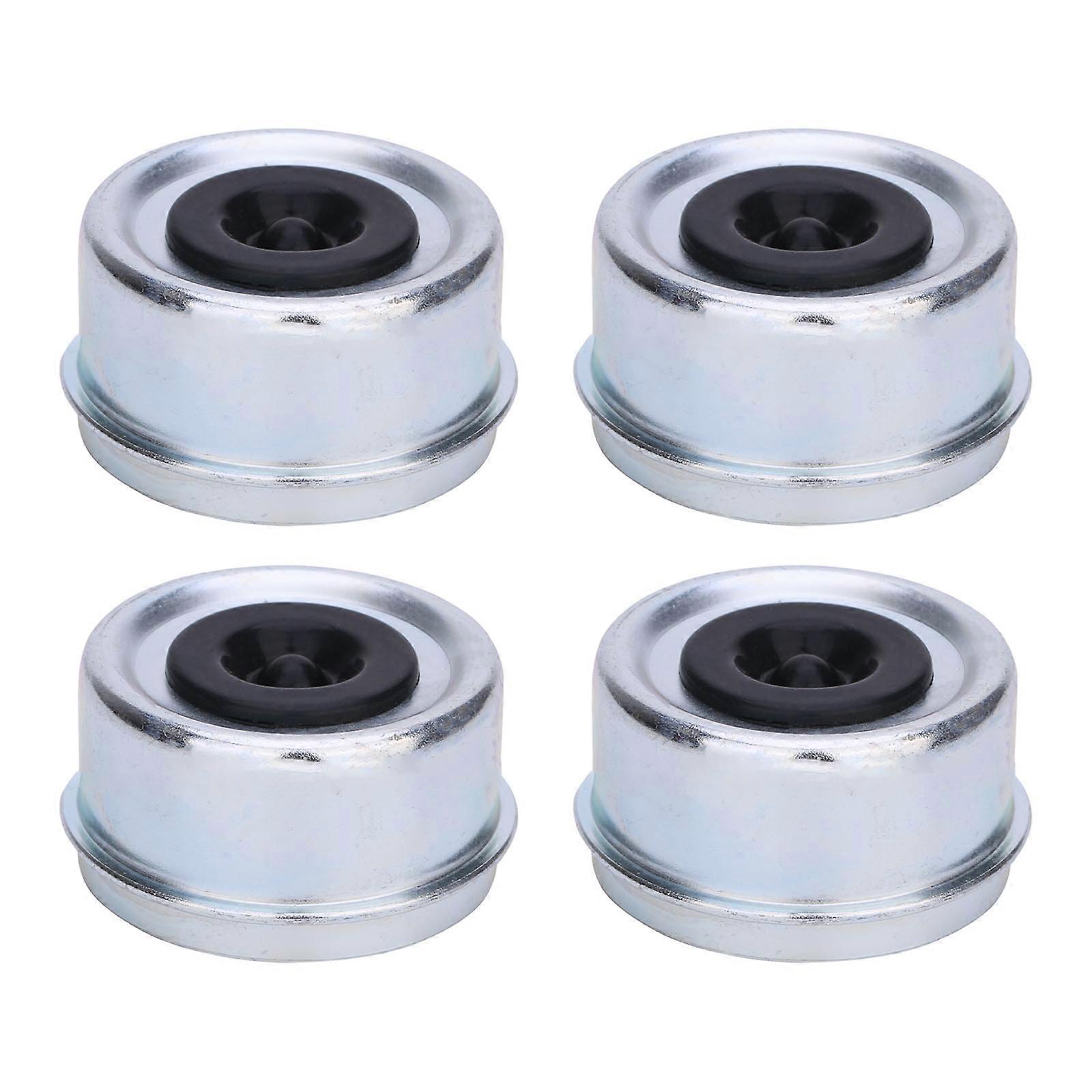 4 Pack Trailer Hubs Caps Easy To Install Trailer Axles Dust Caps Simple Installation for Car Enthusiasts & Trailer Owners