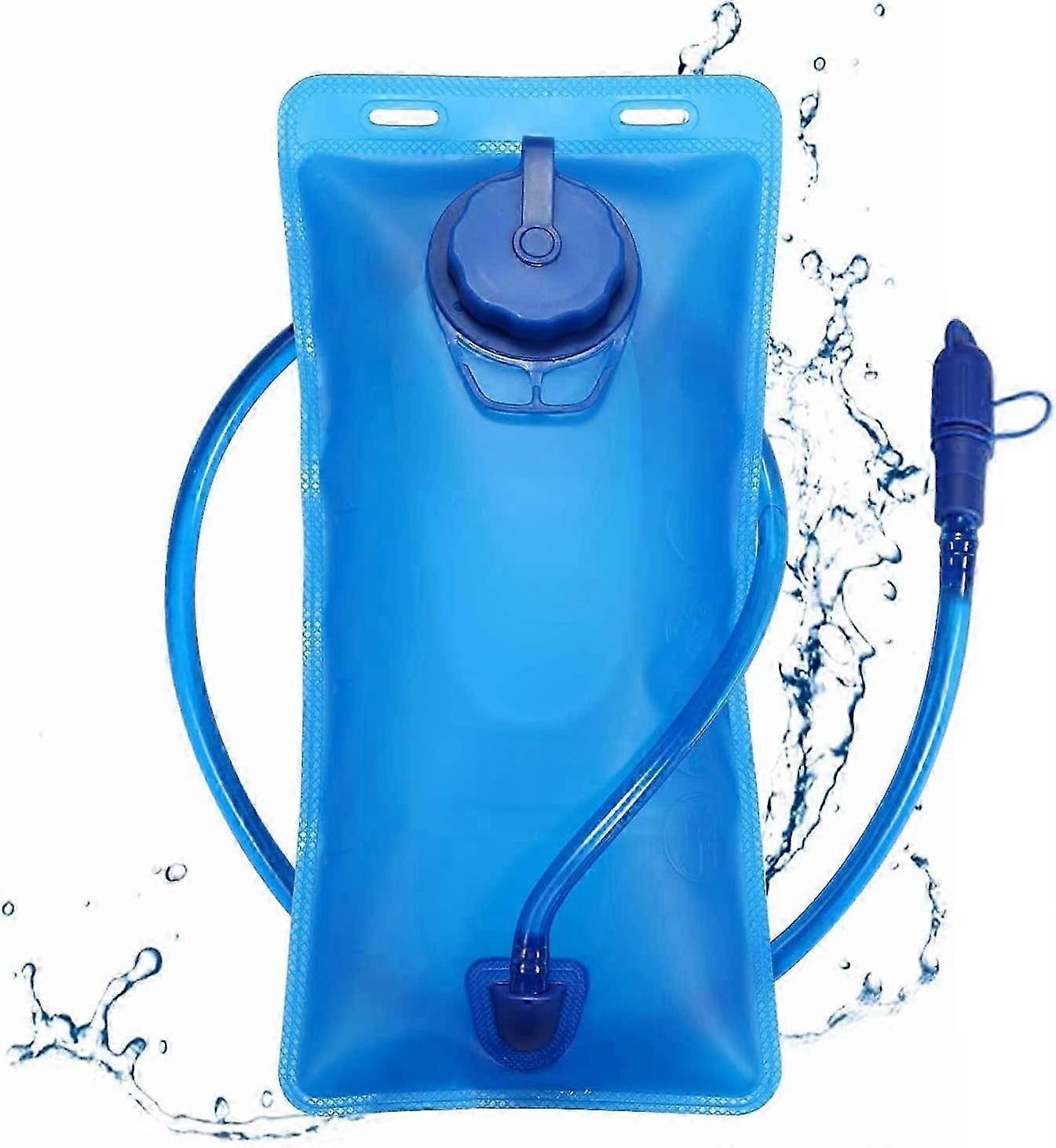hydration bladder 2l with BPA free,Upgraded Leak Proof Water Bladder,2 Litre Water Reservoir for cycling running biking hiking