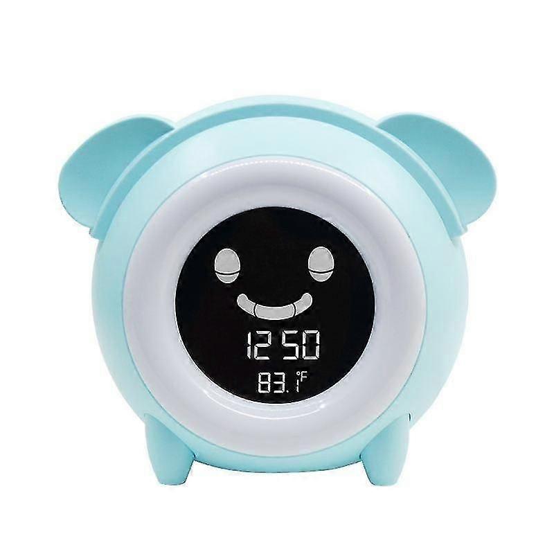 Creative cartoon night light children's alarm clock