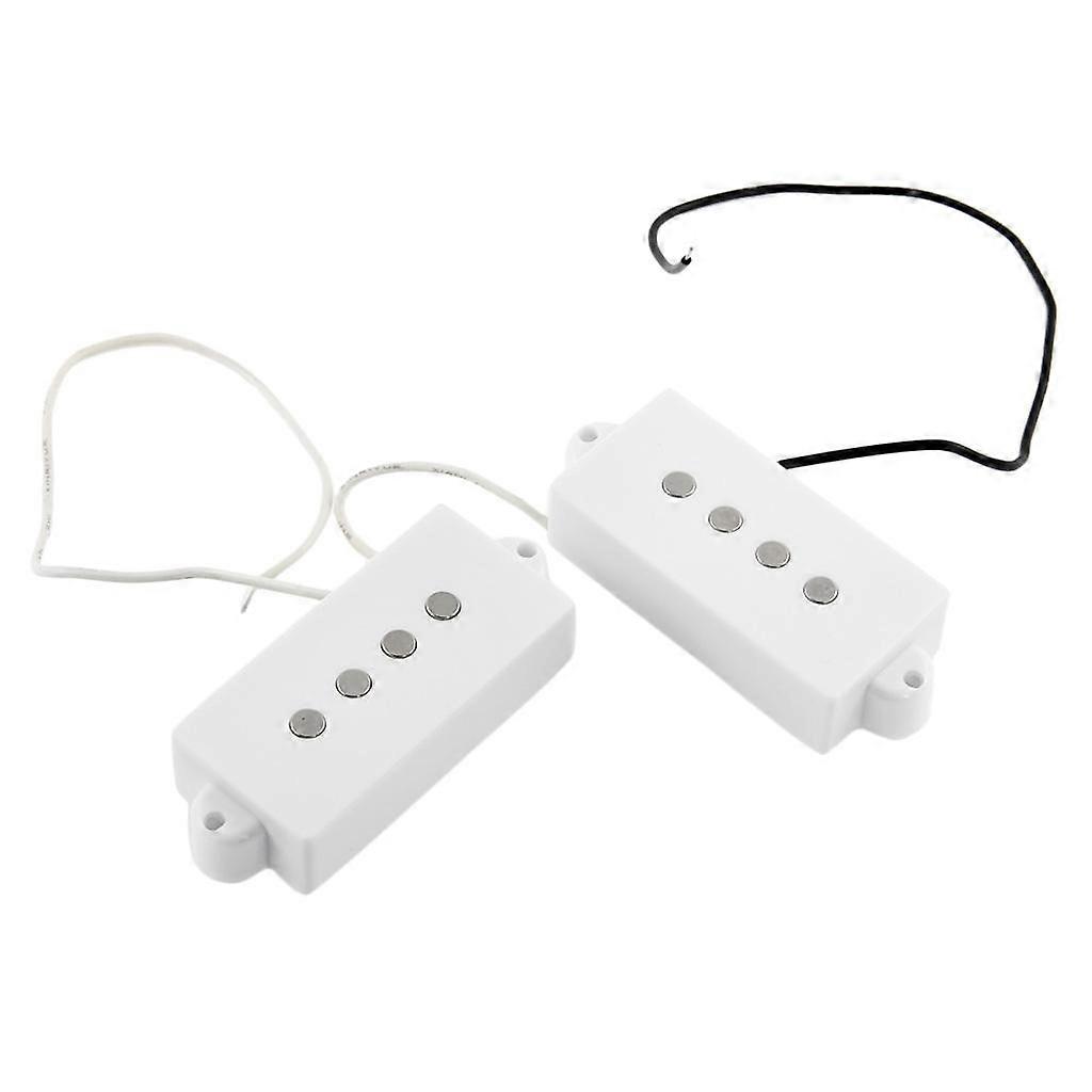 2PCS 4 String Noiseless Pickup Set For Precision Bridge Pickup Set