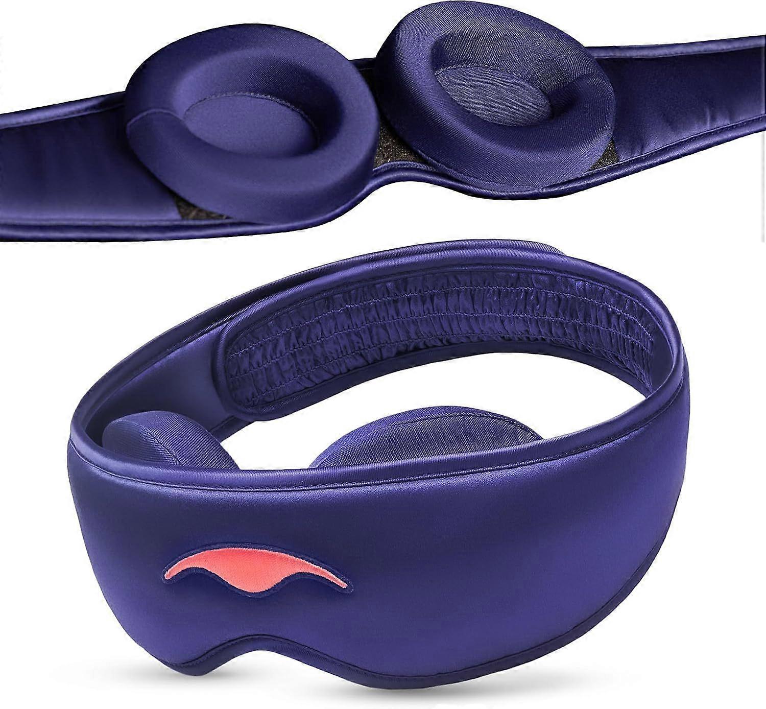 Masque en soie Manta - Masque de sommeil soyeux 100 % occultant, Masque pour les yeux en soie de qualité supérieure 22 Momme