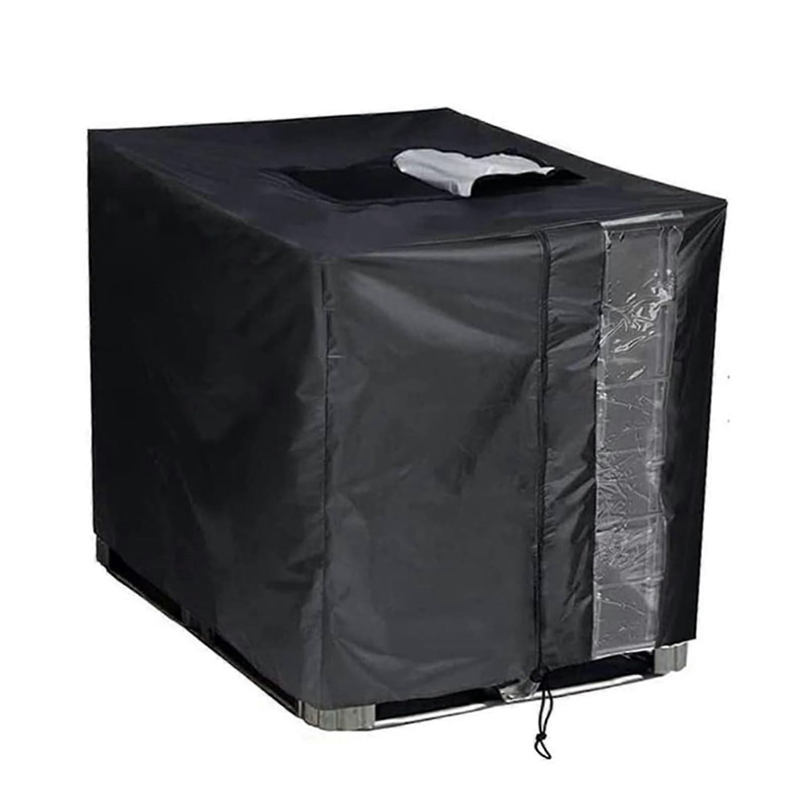 IBC Tank Cover 420D Polyester Anti-UV IBC Container Cover Rainwater Tank 800L 120x80x116 cm