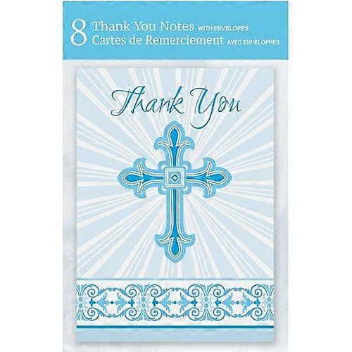 Amscan Foldable Communion Thank You Card (Pack of 8)