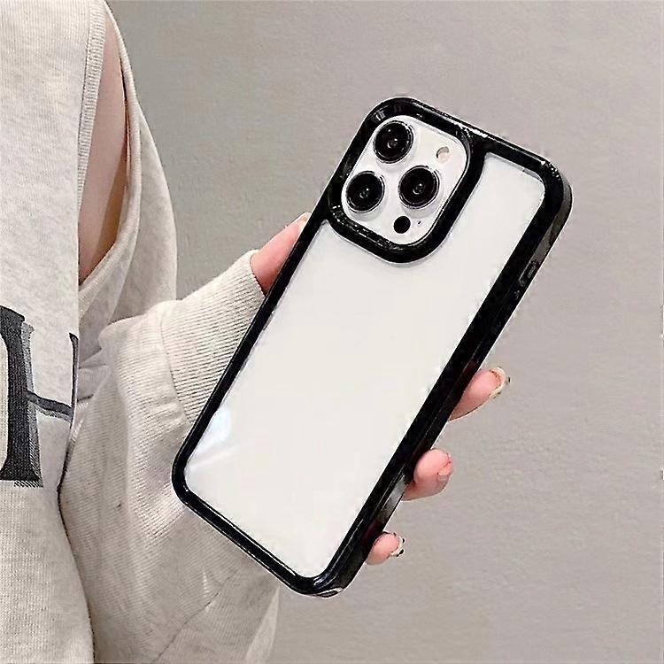 Compatible For iPhone 16 Pro Shockproof Case TPU + Acrylic Clear Phone Back Cover