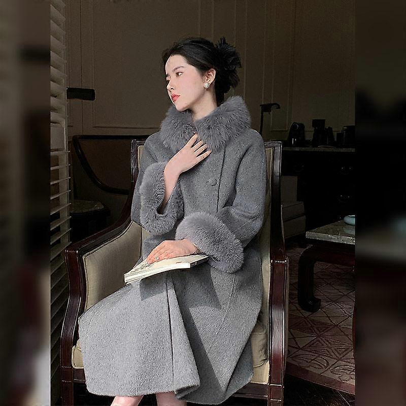 Fall Winter New Advanced Lazy Tweed Jacket Casual Style Long Coat Women's Casual Style Coat High Quality Coat