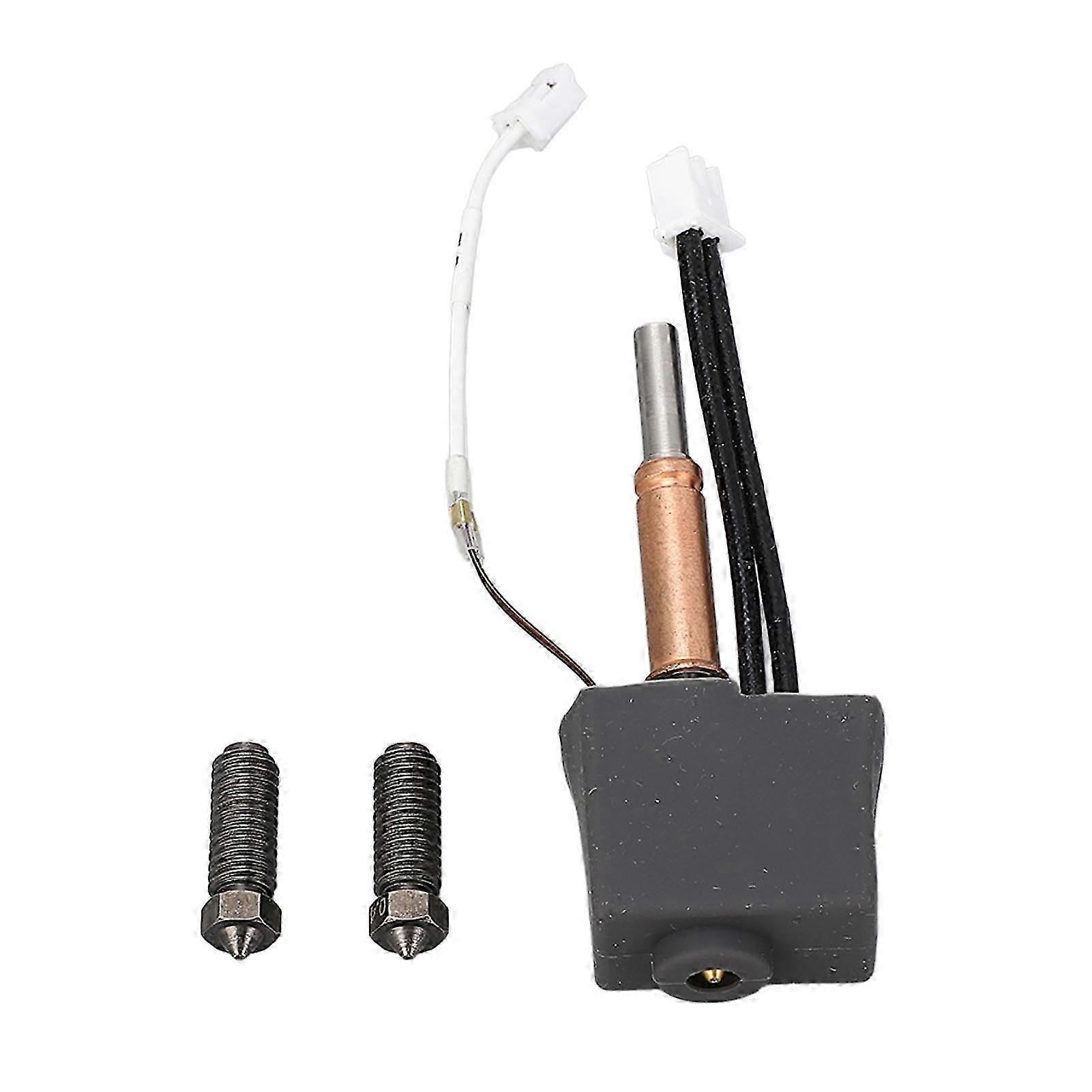 3D Printer Hotend Kit 0.4mm Tungsten Carbide Coated Hardened Steel Nozzle Replacement Set for Kobra3 2025