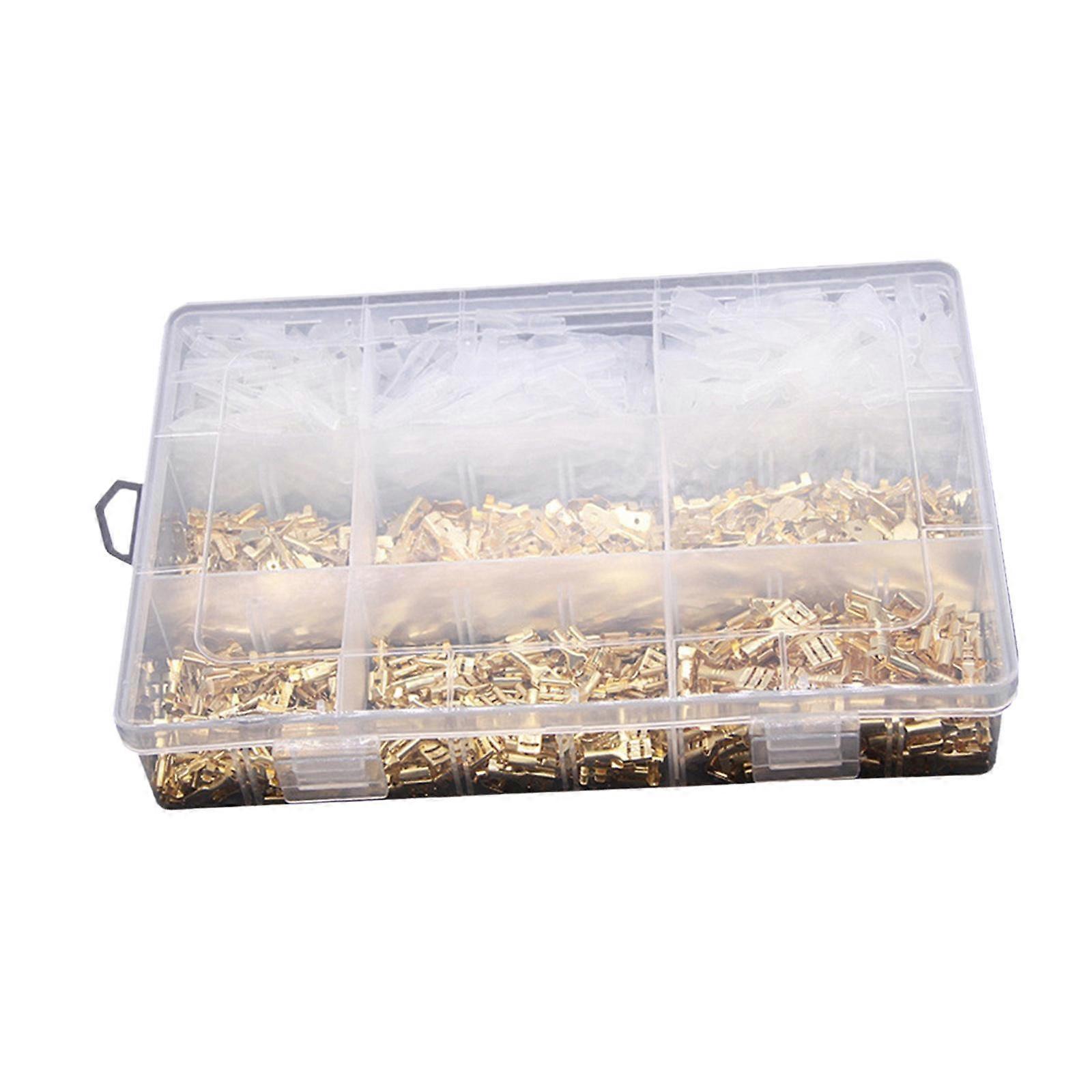 900x Insulated Wire Crimp Sheath for Plug Spring Insert Quick Terminal