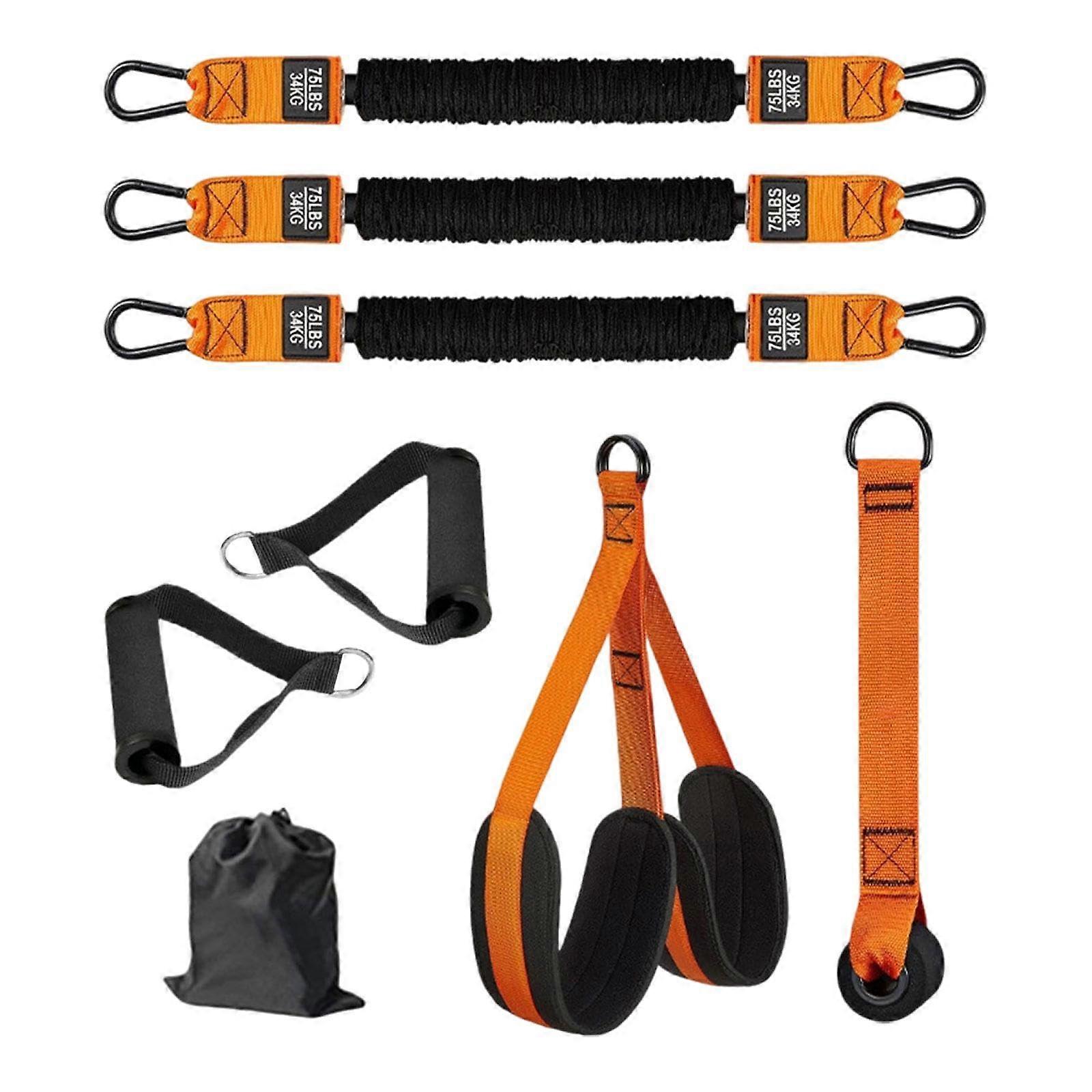 Pull Up Assistance Bands Pull Up Assistance Fitness Bands 3 Elastic Bands with Feet / Knee Rest for Strength Training Exercise