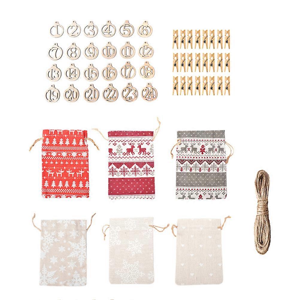 Små papperspåsar Rektangulär Julfest 18X13CM Återanvändbar 1Set