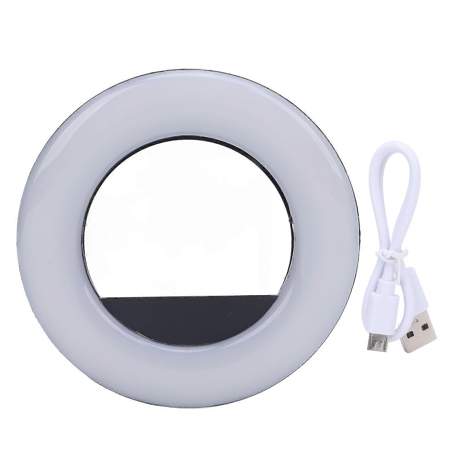 Rechargeable Clip-On Selfie Light - 40 LED, 3 Modes, Portable Fill Light for Phone & Camera