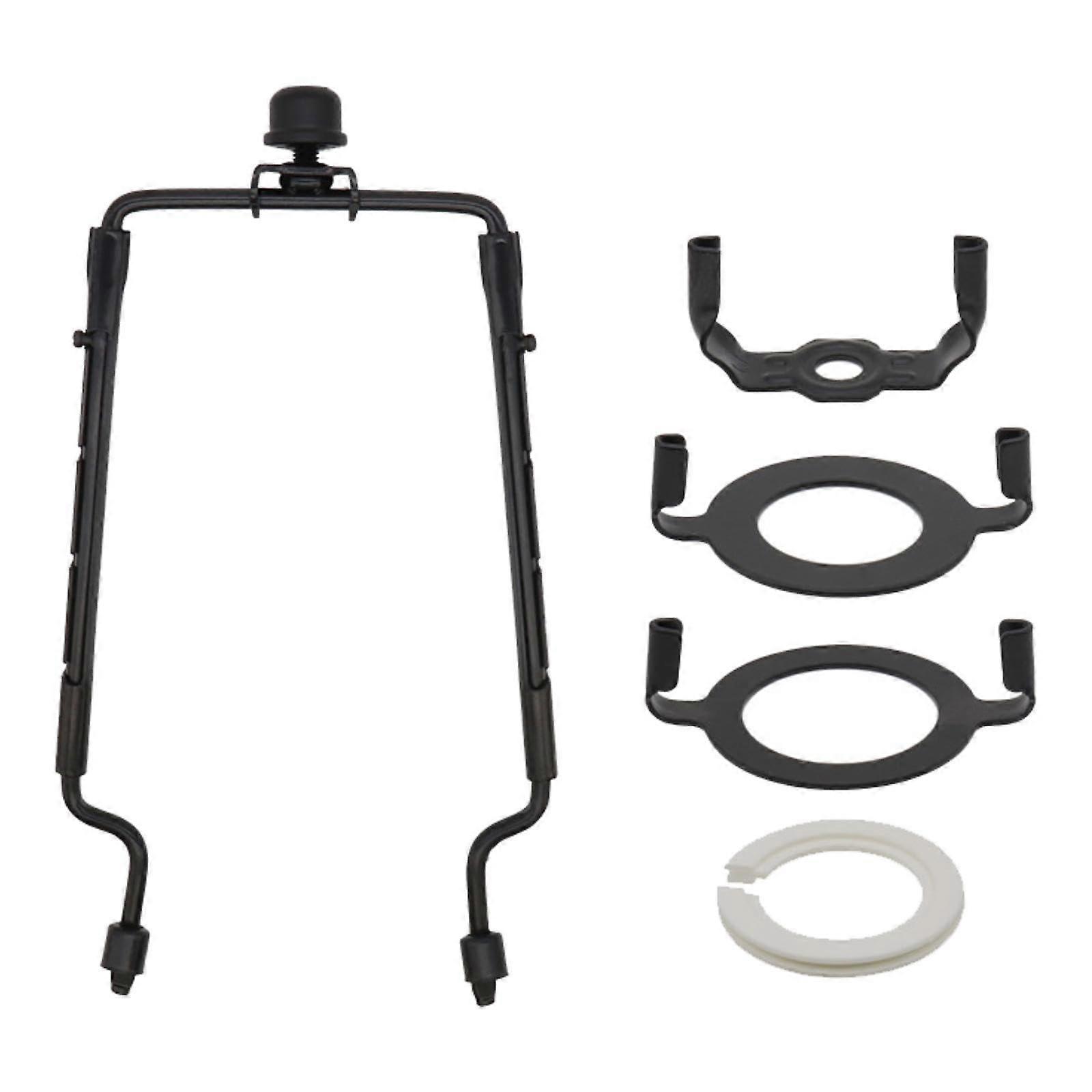 Lamp Shade Harp Holder Black, Adjustable Lamp Shade Support for DIY Lighting, Fits Various Lamp Sizes and Styles