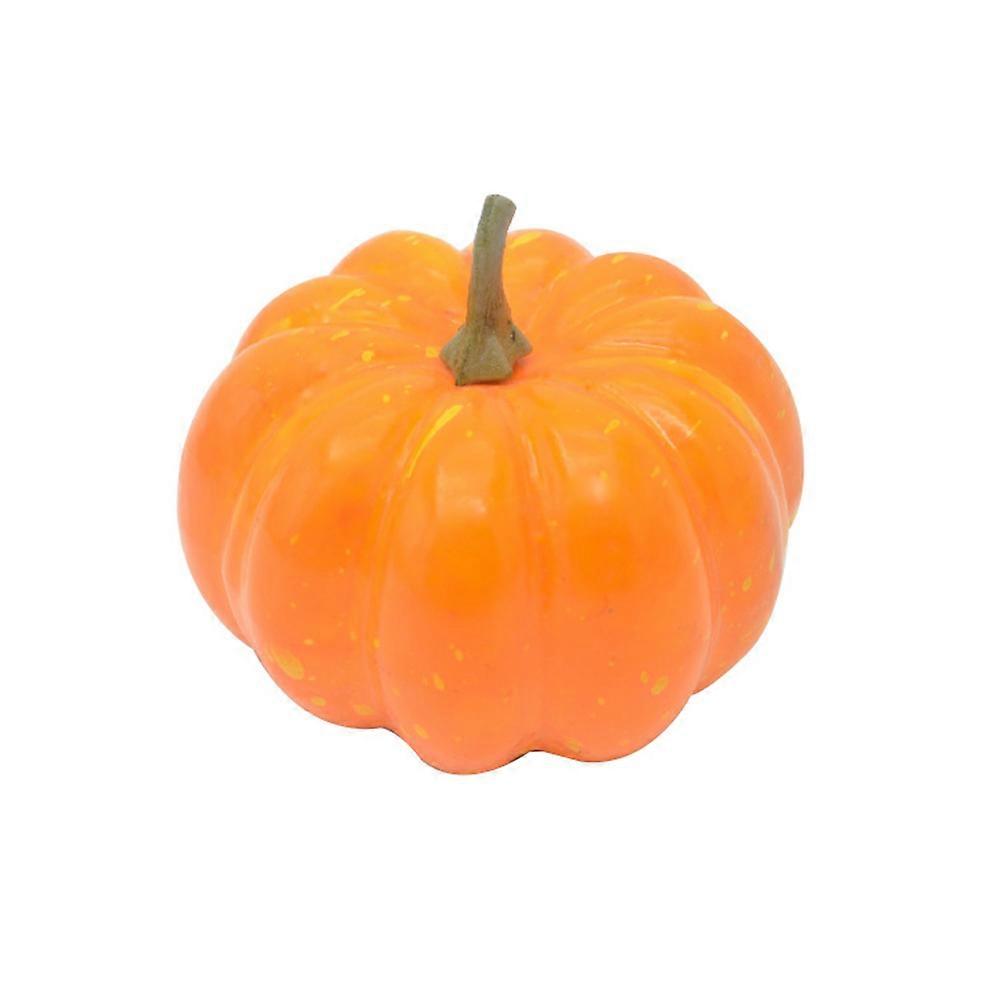 Faux Pumpkins Simulation Pumpkin Decorative Halloween Festival Table Props Orange 8.2 x 8.2 x 5.2 cm 12Pcs