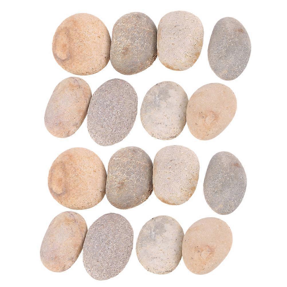 Smooth Stones For Painting Decorative Rocks Diy Accessory For Vases Mixed Color Educational Purpose 20Pcs
