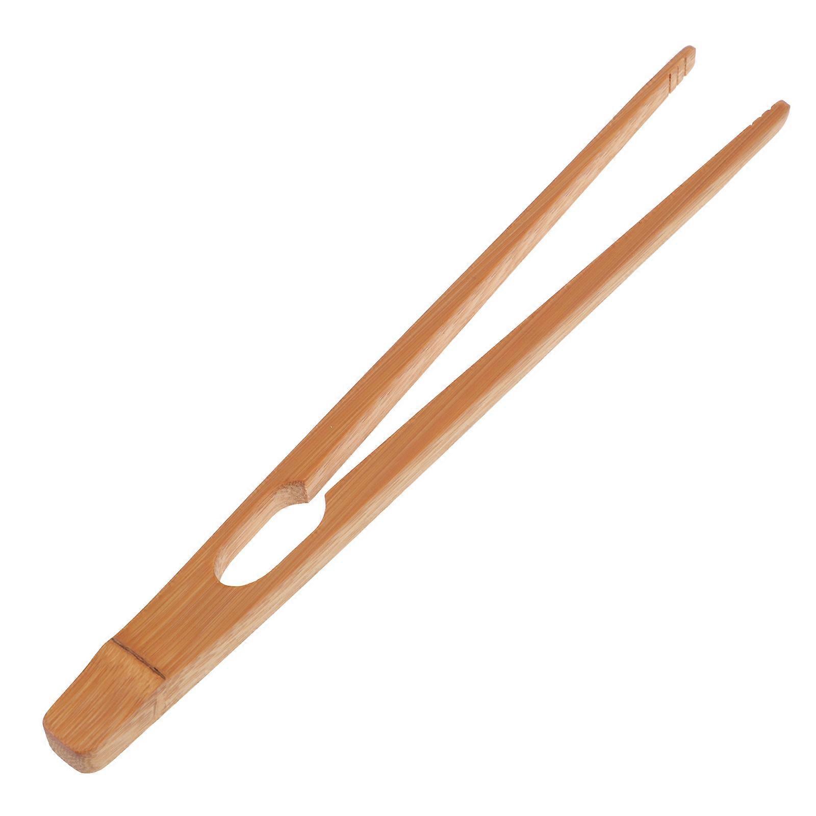 Bamboo Tea Ceremony Clip for Home Use Khaki Color Ergonomic Handle Design 1pc