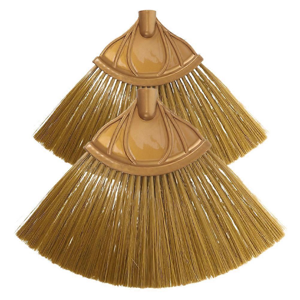 Broom Head For Commercial Cleaning Fan-Shaped Design PP Material Dust Removal 38.00X26.50X2.50CM 2Pcs