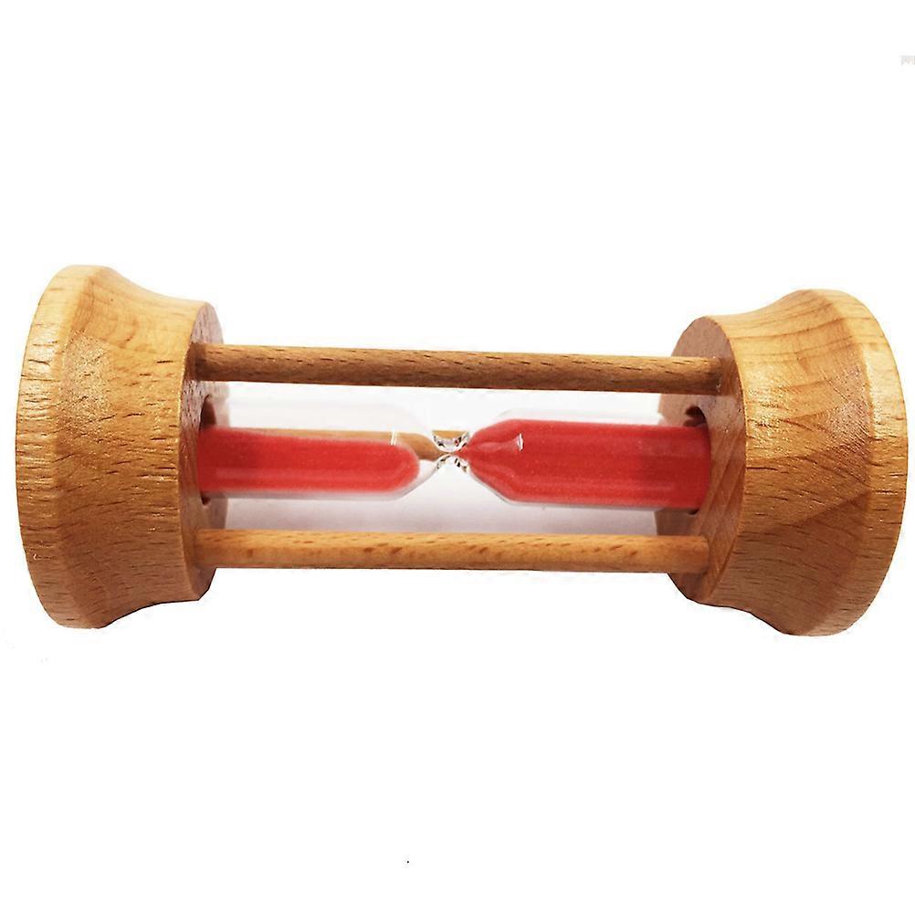 Quiet Timer Red Glass Sandglass for Office Decoration Friends 3 Minutes 1Pcs