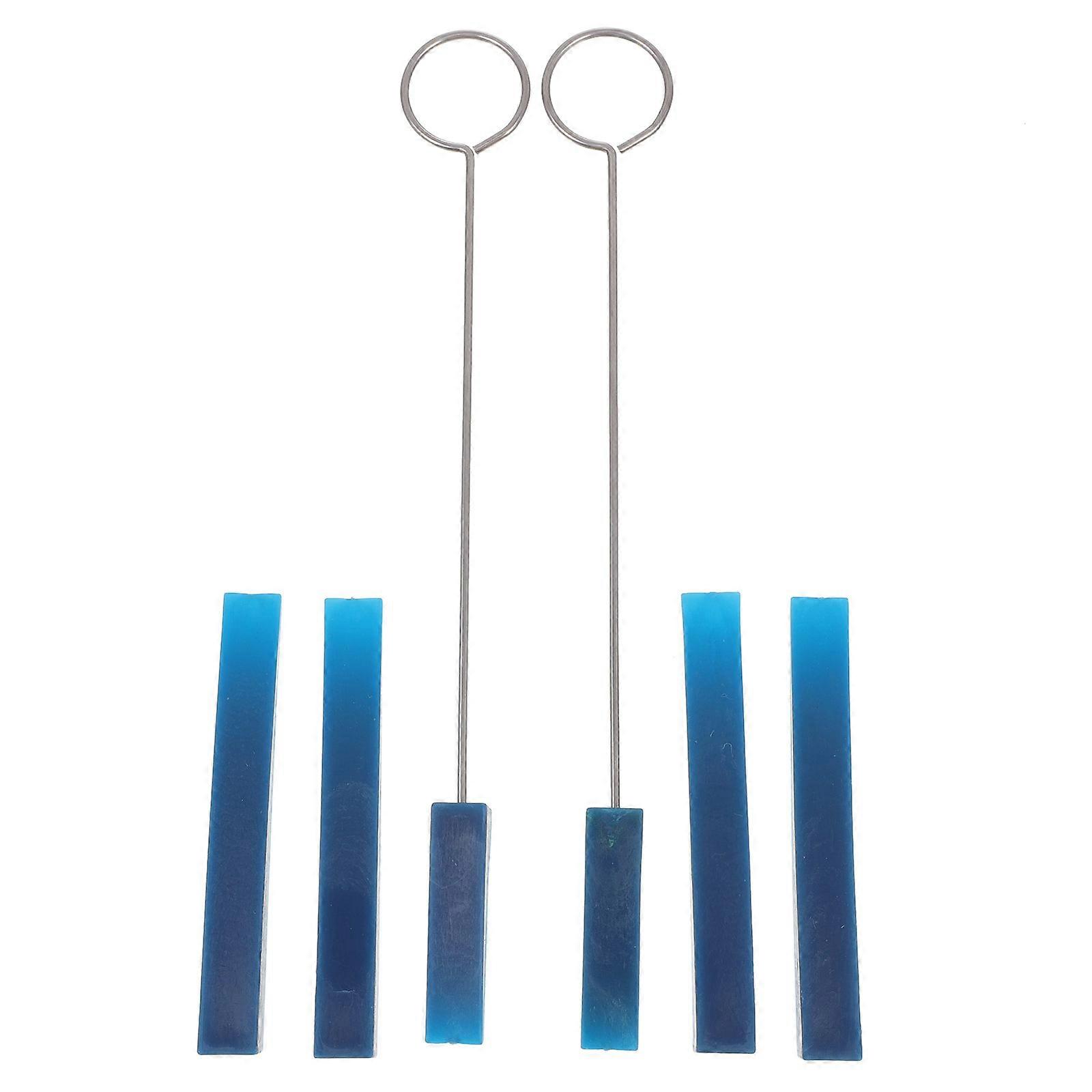 Piano Accessories Piano Tuning Mutes Music Practice Blue Rubber 6Pcs