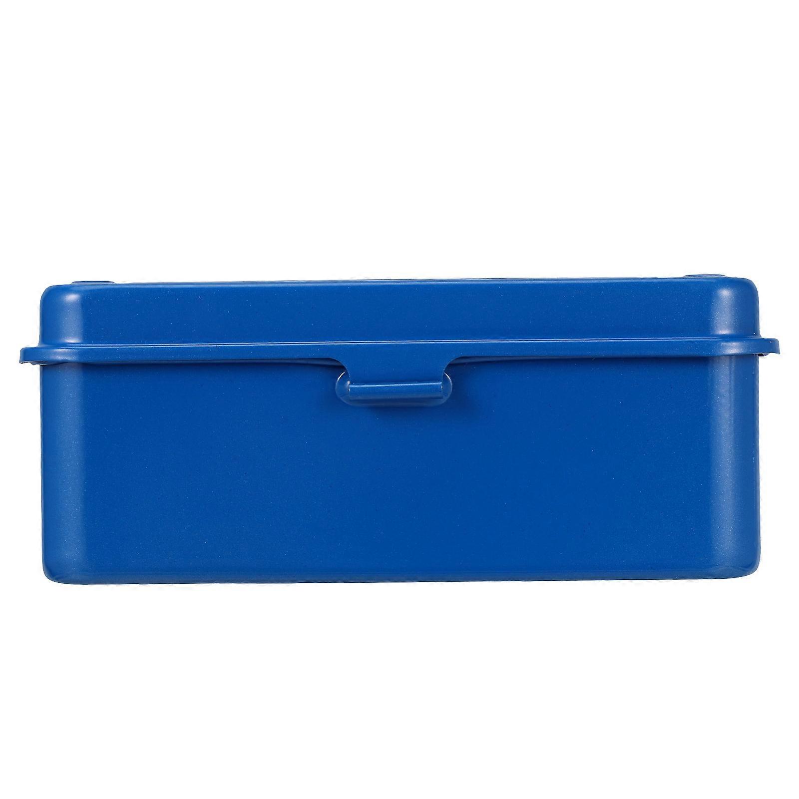 Compact Heavy Duty Metal Tool Box Organizer for Home Repair, Car Emergencies & Hardware Storage – Quick Access Small Iron Case for Nails, Screws &