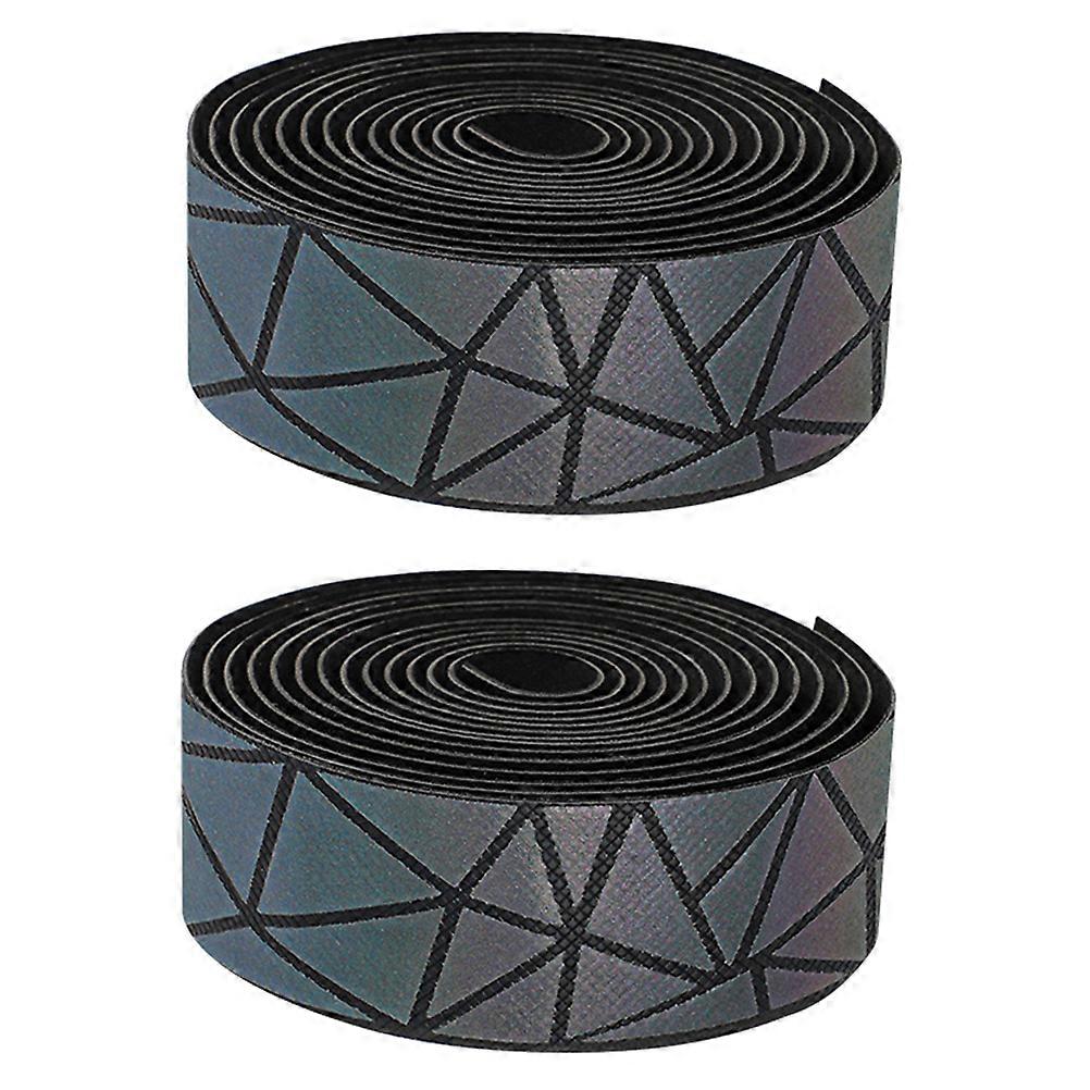 Road Bike Handlebar Strap Non-Slip EVA Material Black 215 X 3 X 0.8 Cm Cycling Grips Tape Shock Absorption 2Pack