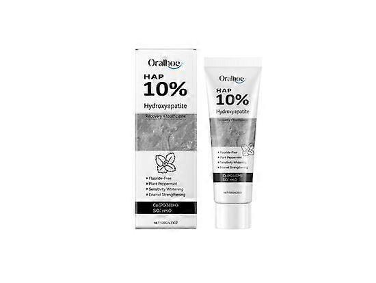 Hydroxyapatite Toothpaste - 10% NHA Enamel Repair & Whitening | Fluoride-Free Mint for Sensitive Teeth | Gum Care, Remineralizing & Fresh Breath | Veg