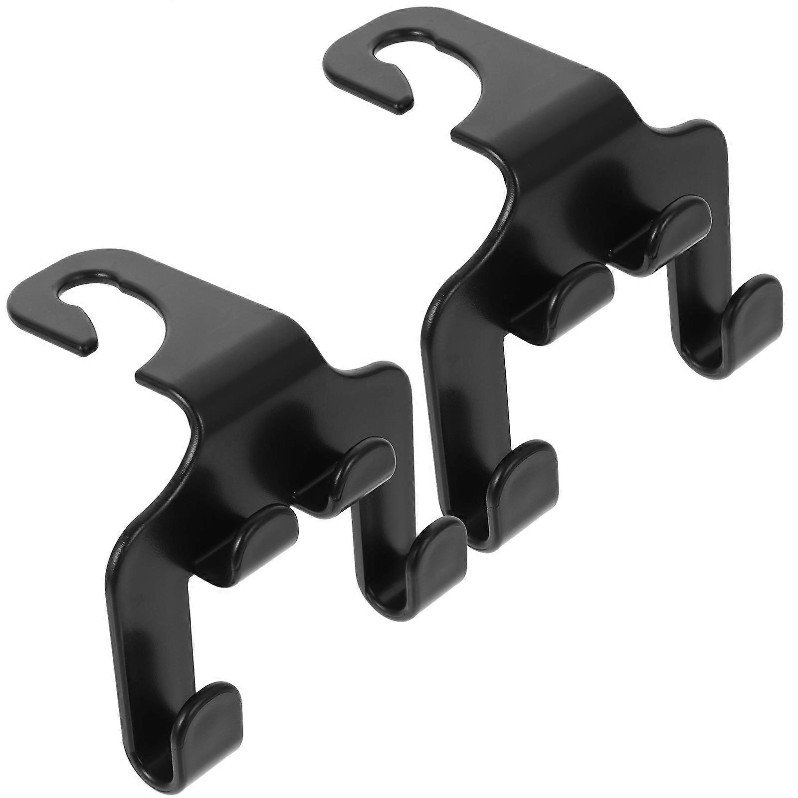 2 Pcs Car Headrest Hooks for Backseat Storage   Multi Functional Purse Hooks, Space Saving Organizer for Vehicle Accessories