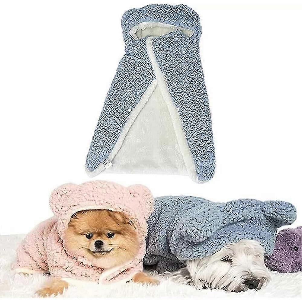 Pet Cape Blanket,Dog Cape Blanket,Dog Robes with Hood,Dog Warm Sleeping Blanket