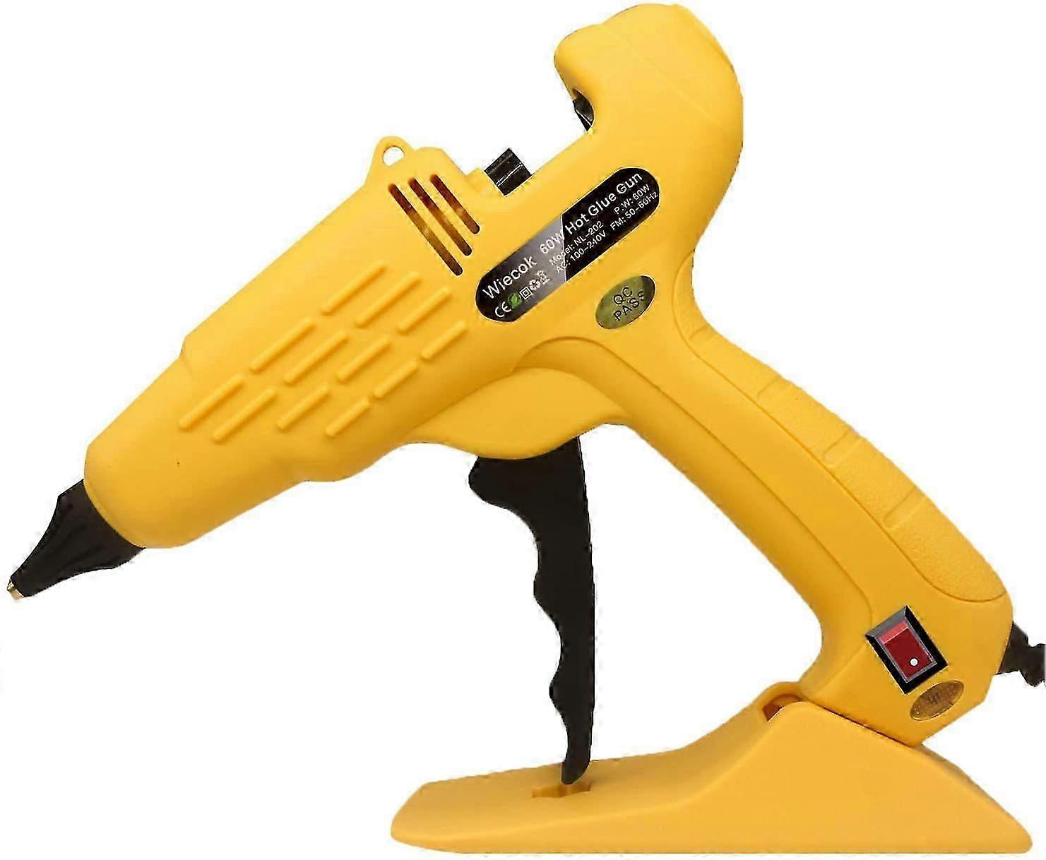 Hot Glue Gun - 60W Electric with 10 Glue Sticks Anti-Drip ON/OFF Button