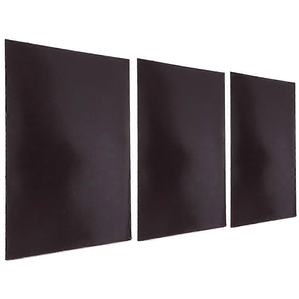 Adhesive Magnet Sheets Magnetic Sheet Shape Black 16.00X11.00X0.30CM Cuttable Design 3Pcs