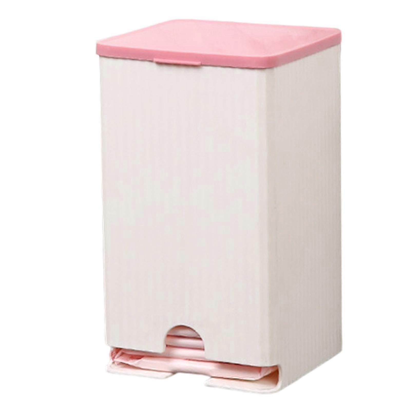 Napkin Dispenser - Wall Mounted Paper Towel Holder, Pink Tissue Paper Dispenser, Sanitary Napkin Container for Home and Restaurant