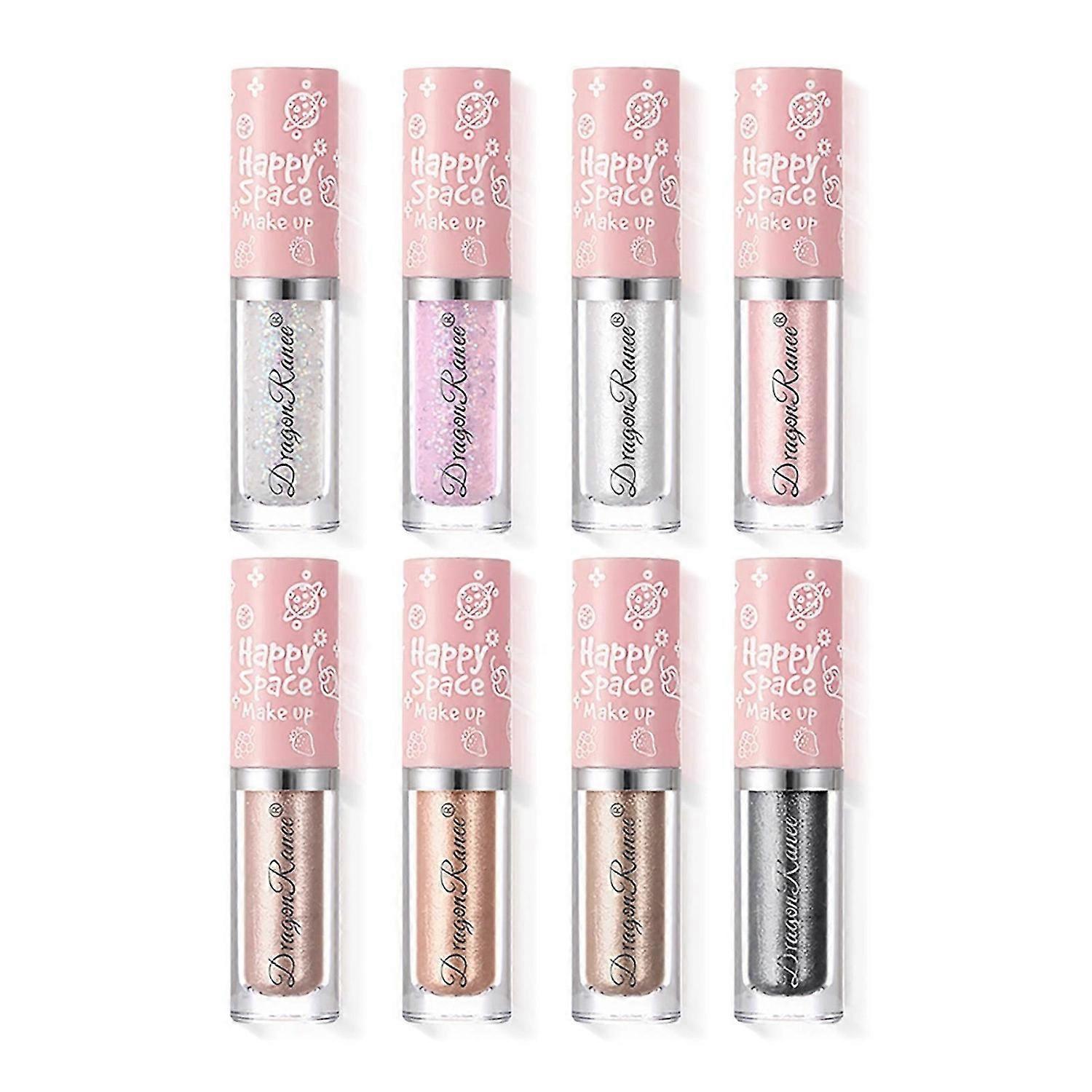 Liquid Eye Shadow 8 Colors Shimmer Shiny Sequins Eyeshadow Brighten Face Lying Silkworm