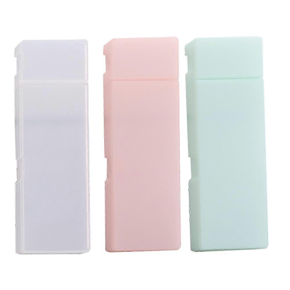 Transparent Pencil Case Pencil Box for Pen Storage 3Pcs Plastic Stationery Box