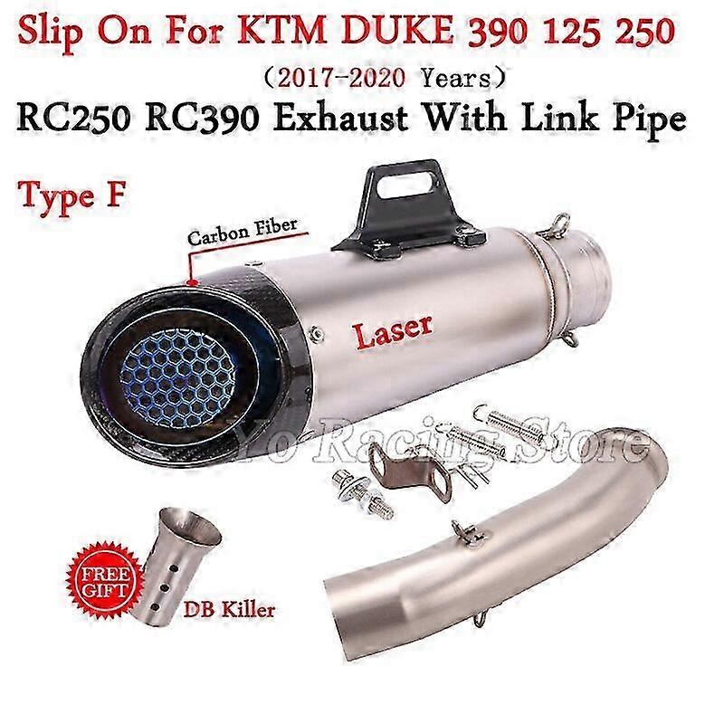 For Compatible Motorcycles with Modified Mid Link Pipe Connecting 51mm Muffler