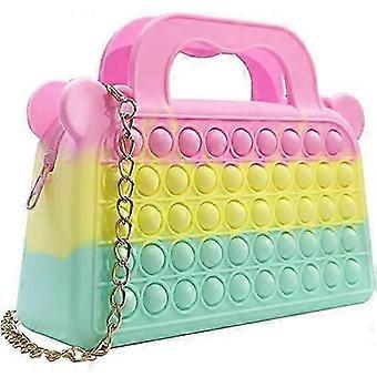 Push Bubble Fidget Pop Handbags,Shoulder Bag for Girls and Women Relief Stress Sensory Sensory Toy