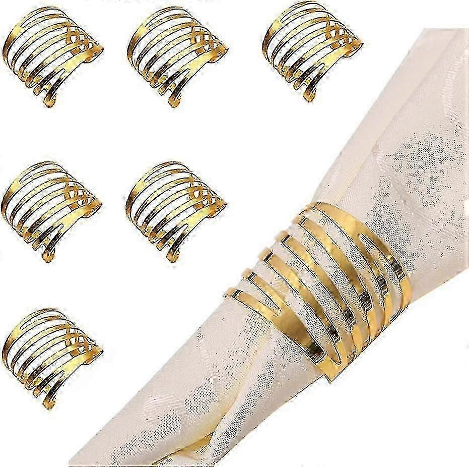 12 pz tovagliolo in metallo anello set tovagliolo d'argento portatovaglioli fibbie design cavo tovagliolo anello titolare