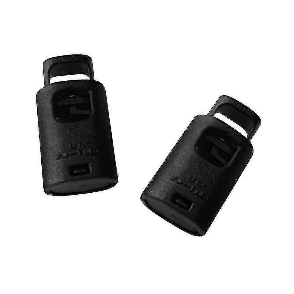 2 Pieces Single Hole Cord Lock Clip Clamp Nylon Spring Toggle Stoppers Small
