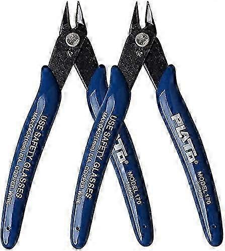 2-Pack 5" Precision Wire Cutters - Spring-Loaded for Fine Cutting