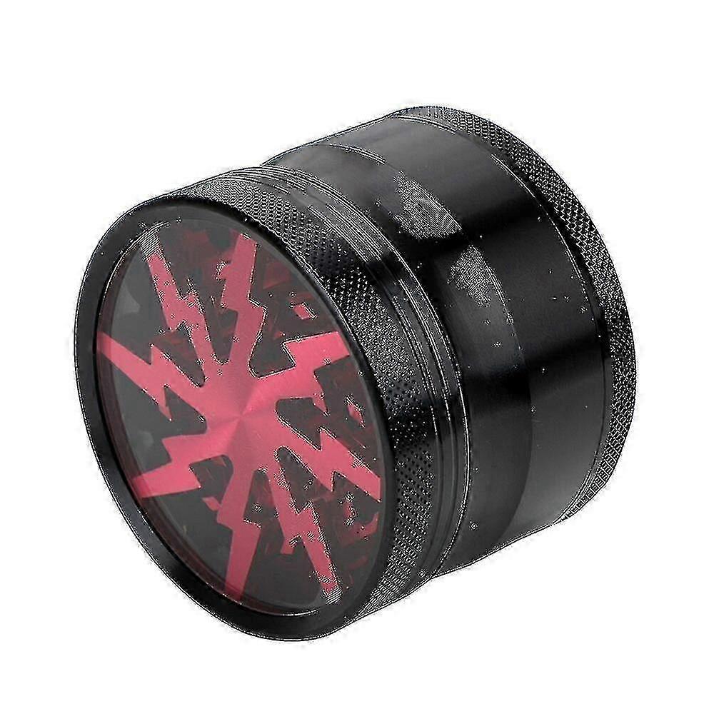 Red 4-layer manual grinder aluminum alloy portable