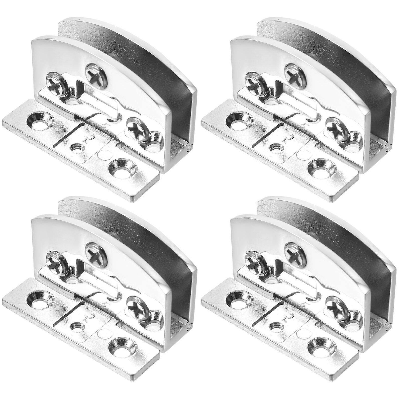 Door Hinges for Glass Door Half Circle Shape Home Use 4Pcs