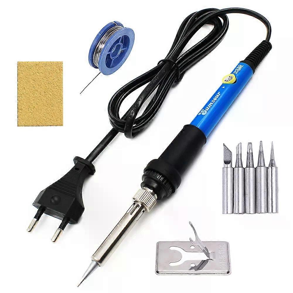 60W 80W Electric Soldering Iron LCD Digital Display Adjustable Temperature Welding Repair Tools 220V / 110V Solder Wire Tips