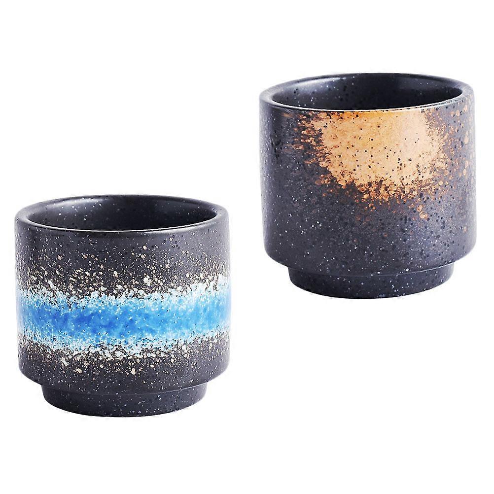 Retro Japanese Style Ceramic Tea Cups   Lightweight Drinking Cups for Home, Restaurant & Bar   Unique Design & Practical Use