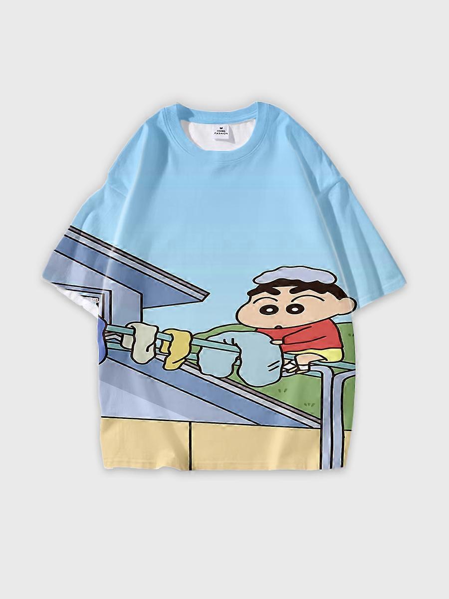 T-shirt round neck Pattern loose short sleeve JW1734